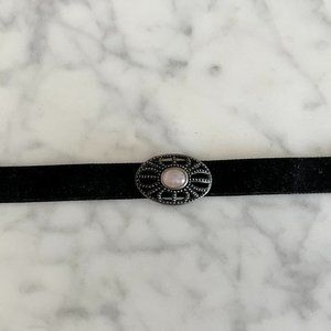 Lovely choker on black velvet ribbon